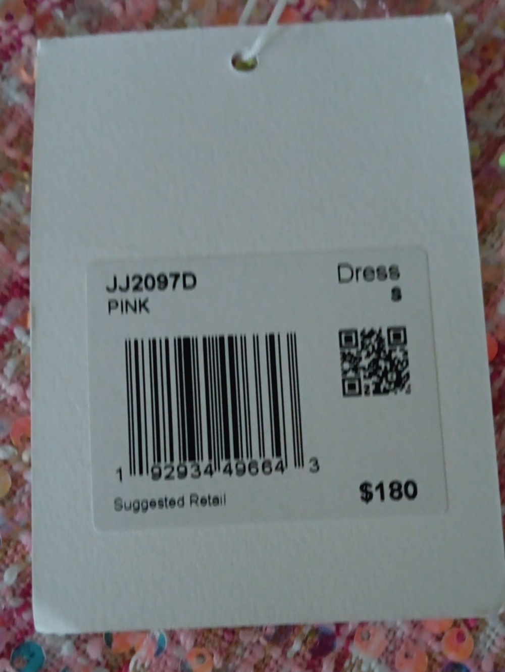 Endless Rose Sequin Tweed Pink Shift Dress Size S NEW W TAGS - Picture 9 of 10